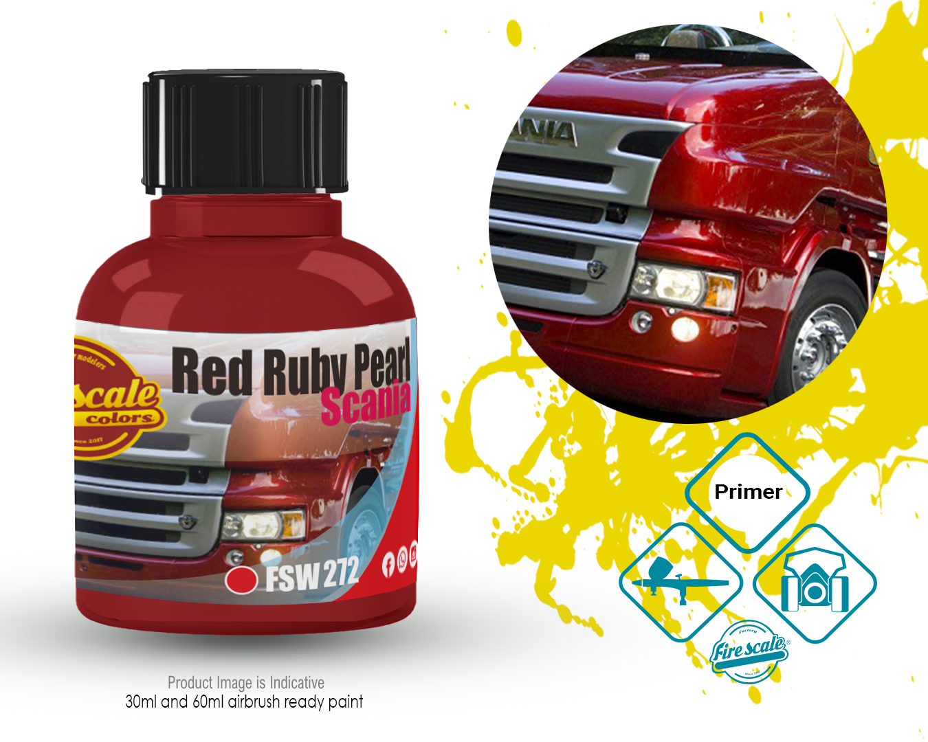 Red Ruby Pearl Scania