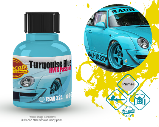 Porsche 993 RWB Passion Turqouise Blue