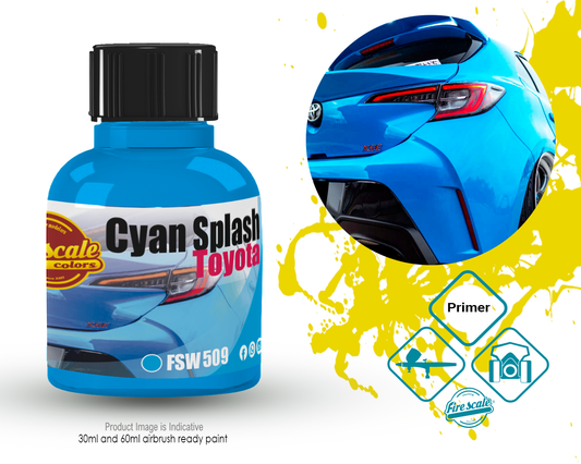 Cyan Splash Toyota