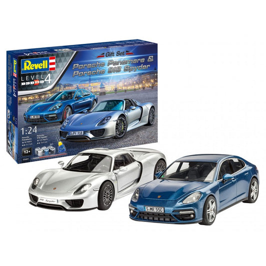 GIFT SET  - PORSCHE PANAMERA & PORSCHE 918 SPYDER