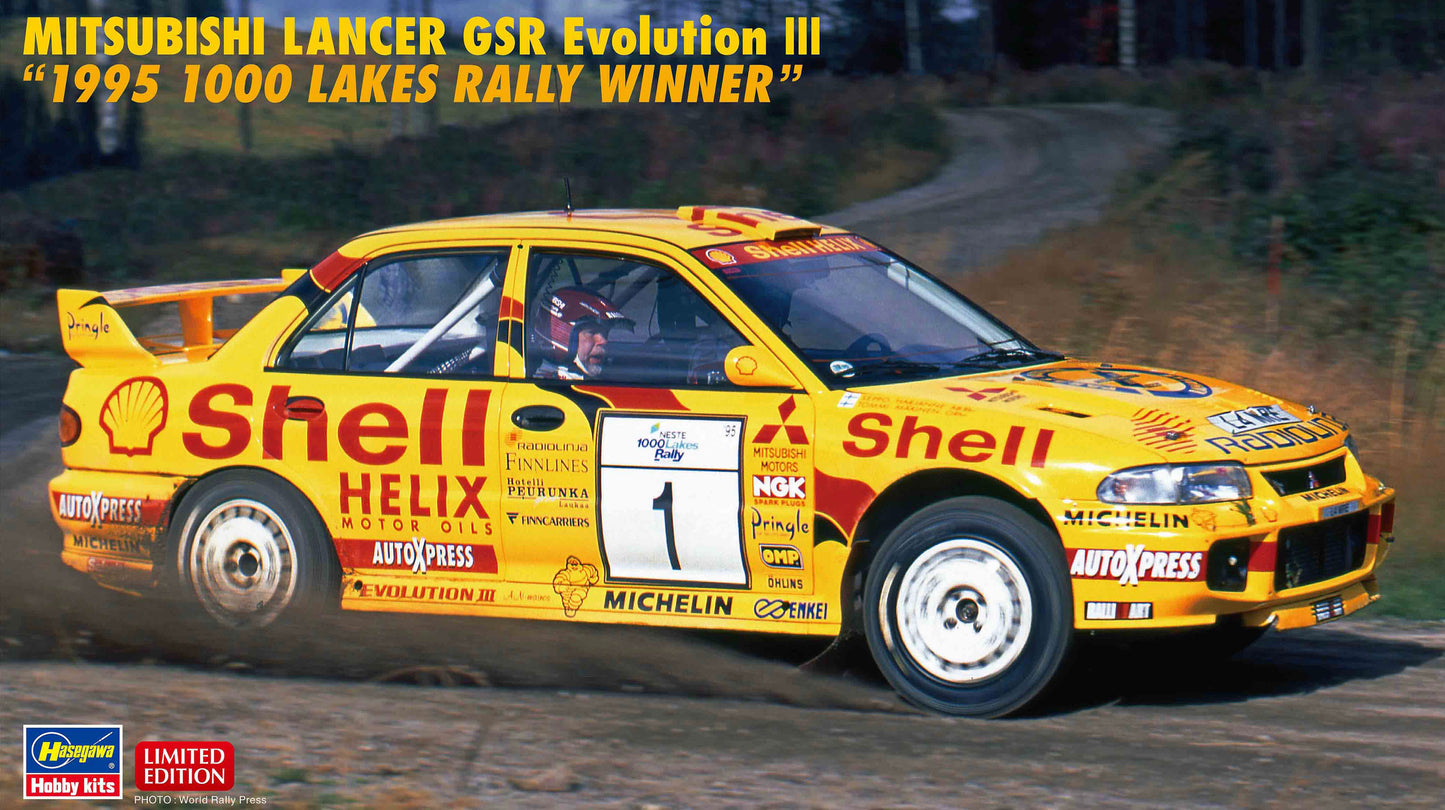 MITSUBISHI LANCER GSR EVOLUTION III - SHELL - RALLY 1000 LAKES 1995