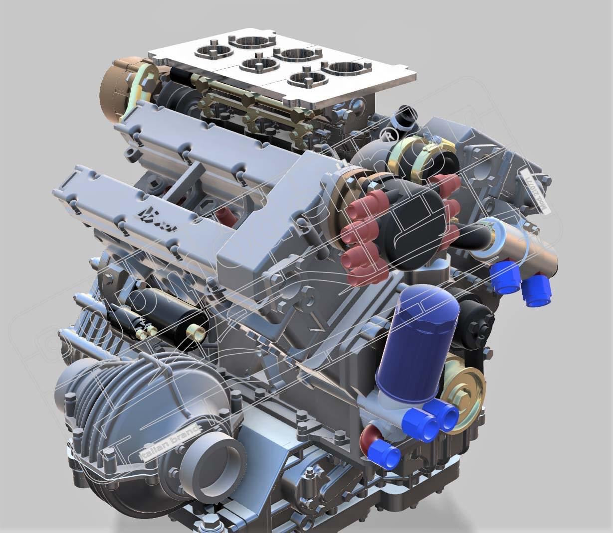 COMPLETE ENGINE FOR LANCIA STRATOS 24V AND 12V