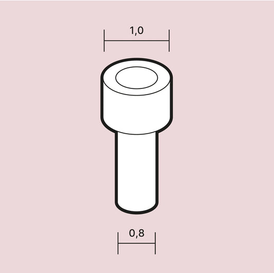 REBITES 1,0MM CABEÇA PLANA