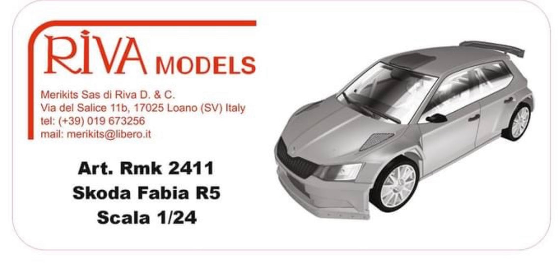 Fabia R5 Model SKODA FABIA R5 RALLY CAR - MODEL KIT – DModelkits