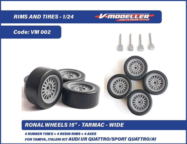 Audi Ronal Rims RONAL WHEELS 15 - TARMAC - AUDI QUATTRO – DModelkits