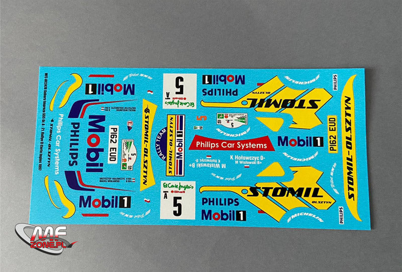 DECALS SUBARU IMPREZA 555 - STOMIL - RALLY EL CORTE INGLES 1997 ...