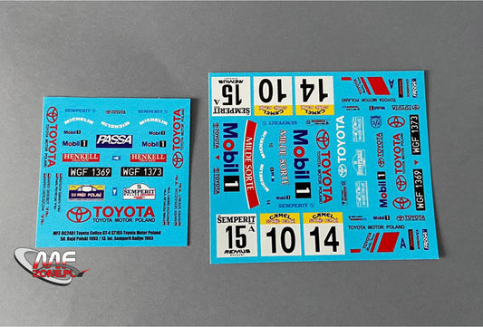 DECALS TOYOTA CELICA GT-FOUR ST165 - RALLY POLAND 1993