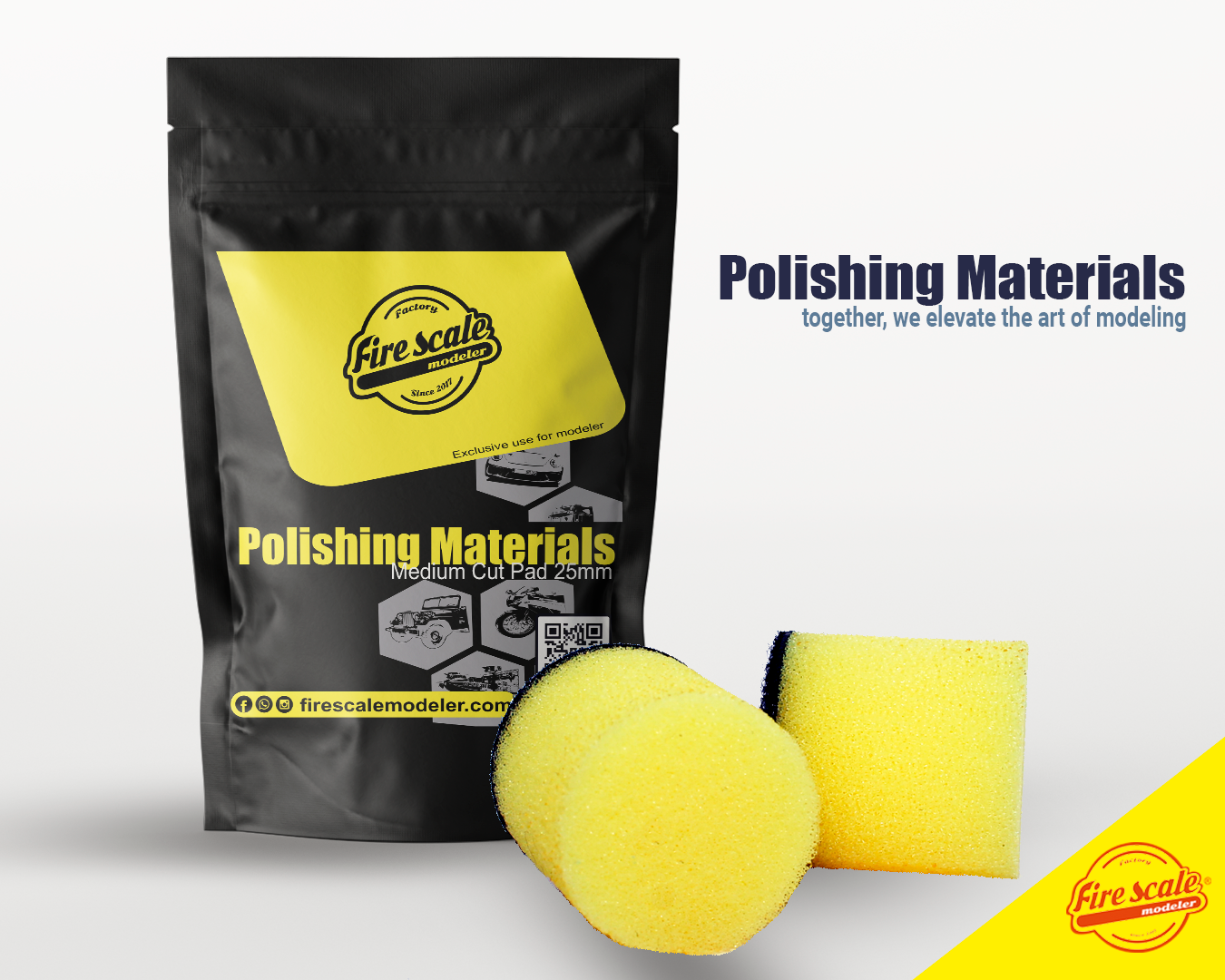 Medium Cut Polishing Pad 25mm