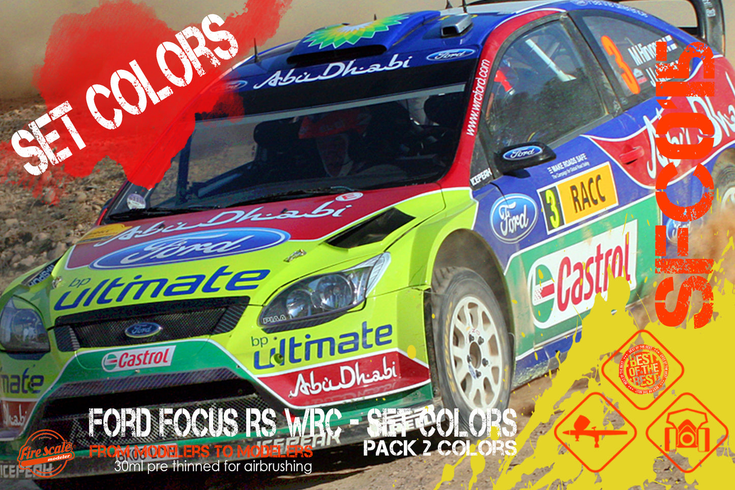 Ford Focus RS WRC - Set Colors