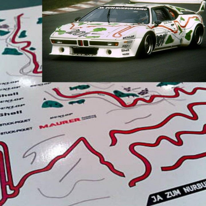 ADESIVOS BMW M1 PROCAR - ANEL JA ZUM