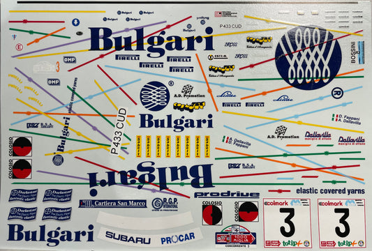 TRANSKIT SUBARU IMPREZA WRX BULGARI - 1000 MIGLIA 1997
