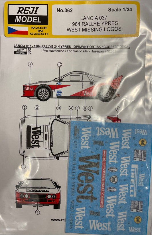 DECALS WEST MISSING LOGOS FOR LANCIA 037