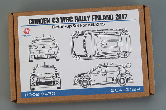DETALHE CONFIGURAÇÃO CITROEN C3 WRC RALLY FINLÂNDIA 2017