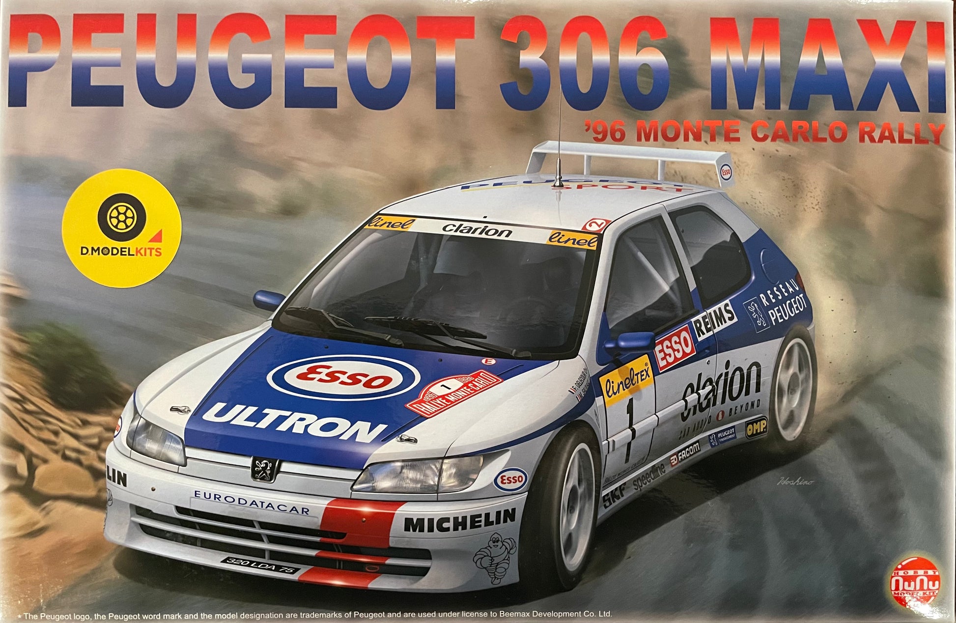 ミニカー OTTO/Peugeot 306 Maxi RMC /Rally Carlo OTTO/Peugeot 306 ミニカー OTTO/Peugeot 306 Maxi RMC /Rally Carlo OTTO/Peugeot 306