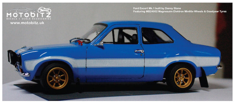 DECALS FORD ESCORT MK1 1600 GT MEXICO - FORD AVO COLOUR OPTIONS
