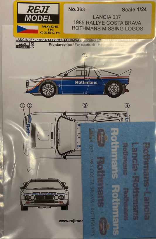 DECALQUES ROTHMANS FALTA LOGOS LANCIA 037