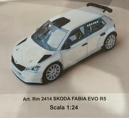 CARRO DE RALLY SKODA FABIA EVO R5 - KIT MODELO