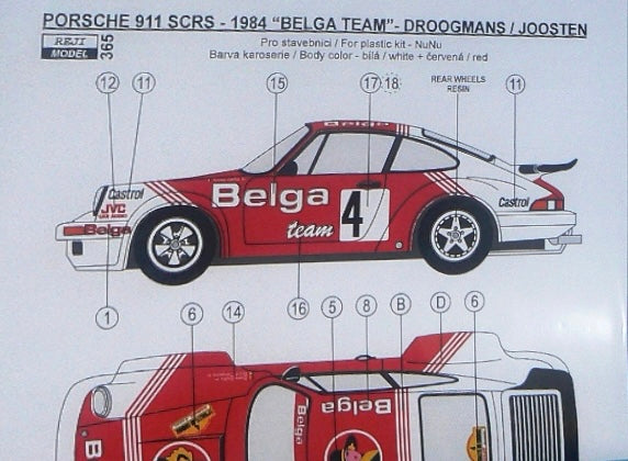 Transkit Porsche 911 SC RS BELGA EQUIPE - RALLY DROOGMANS 1984