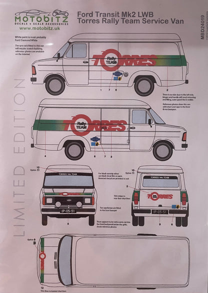 DECALS 1/24 FORD TRANSIT MKII DIABOLIQUE RALLY TEAM – COLORADO MC24024 - Minicars Collection DECALS 1/24 FORD TRANSIT MKII DIABOLIQUE RALLY TEAM – COLORADO MC24024 - Minicars Collection