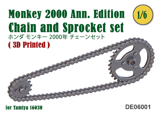 1/6 Chain & Sprocket set  for Monkey 2000 Ann. Edition