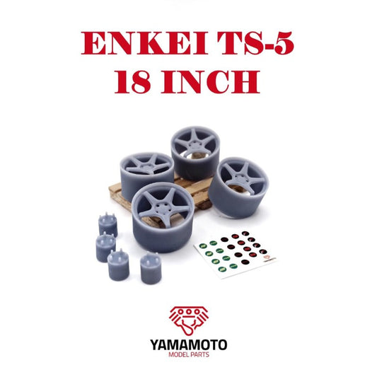 ENKEI TS-5 18" 
+ ADAPTERS + DECALS